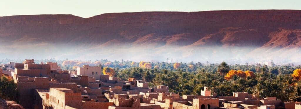 En bild på en by i Marocko