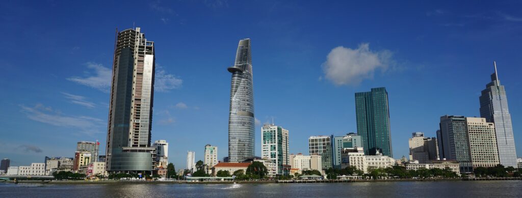 En bild på Ho Chi Minh skyline