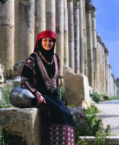 En bild på en kvinna i Jerash